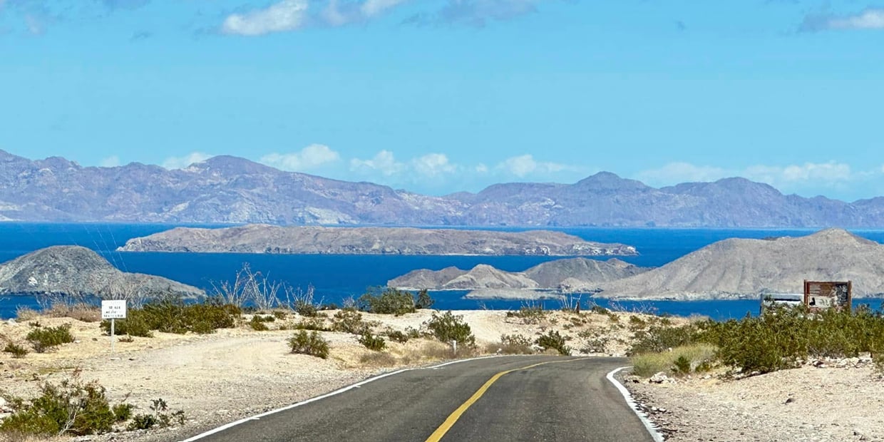 Baja coastal route