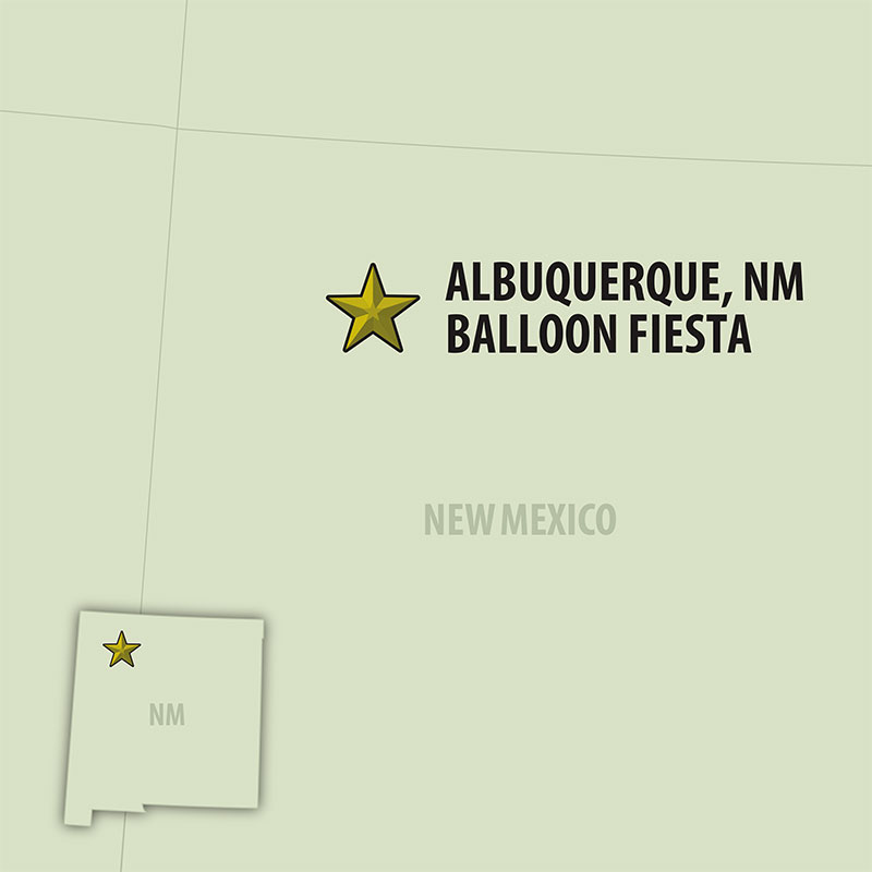 6 Day Albuquerque Balloon Fiesta Encore Rally (06UAEG-100825) Map