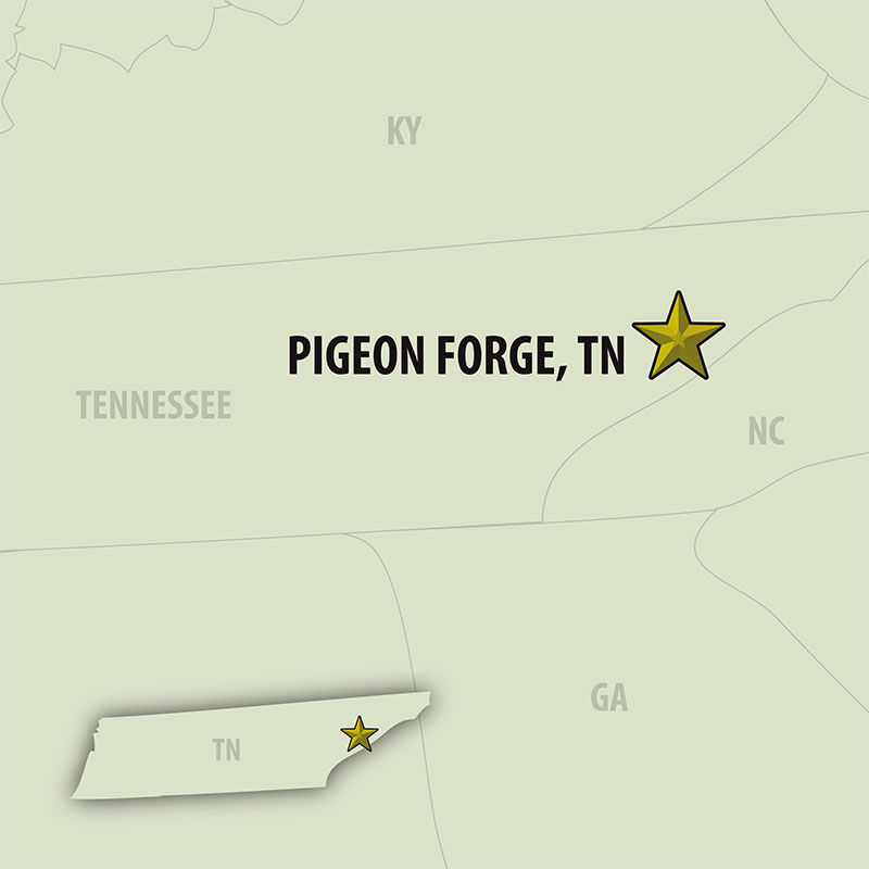 6 Day Pigeon Forge Reunion Rally (06URRP-032723) Map