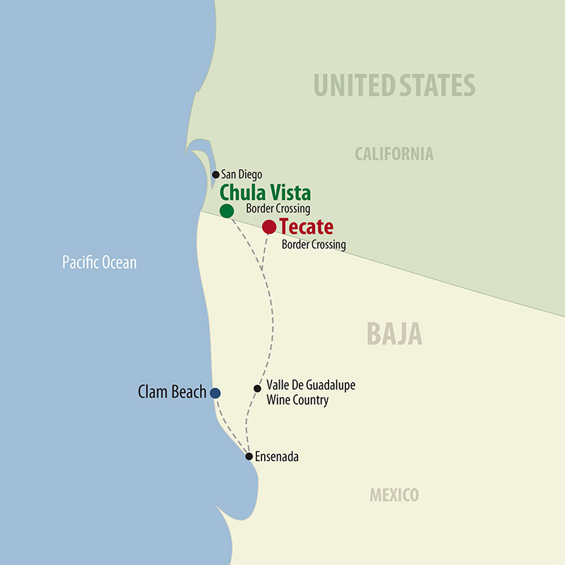 7 Day Baja Wine & Dine (07MBWP-020822) Map