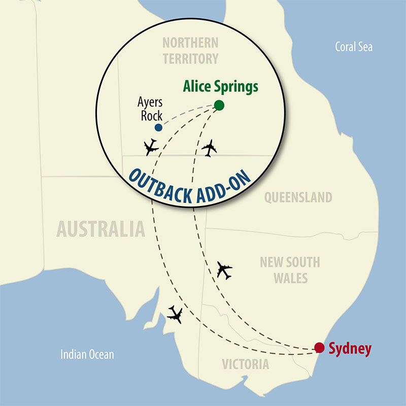 8 Day Real Outback Add-on (08OROP-050319) Map