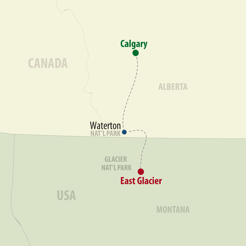 14 Day Alberta & Glacier National Park (14CAGF-070523) Map