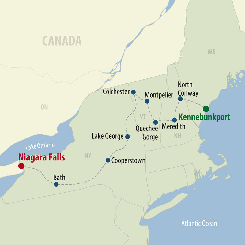 29 Day Autumn in New England (29UANP-092019) Map