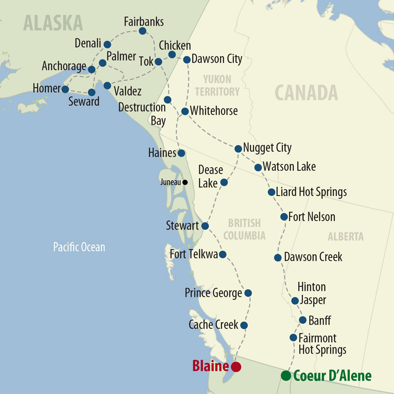 60 Day Premier Alaska (60APAP-060522) Map