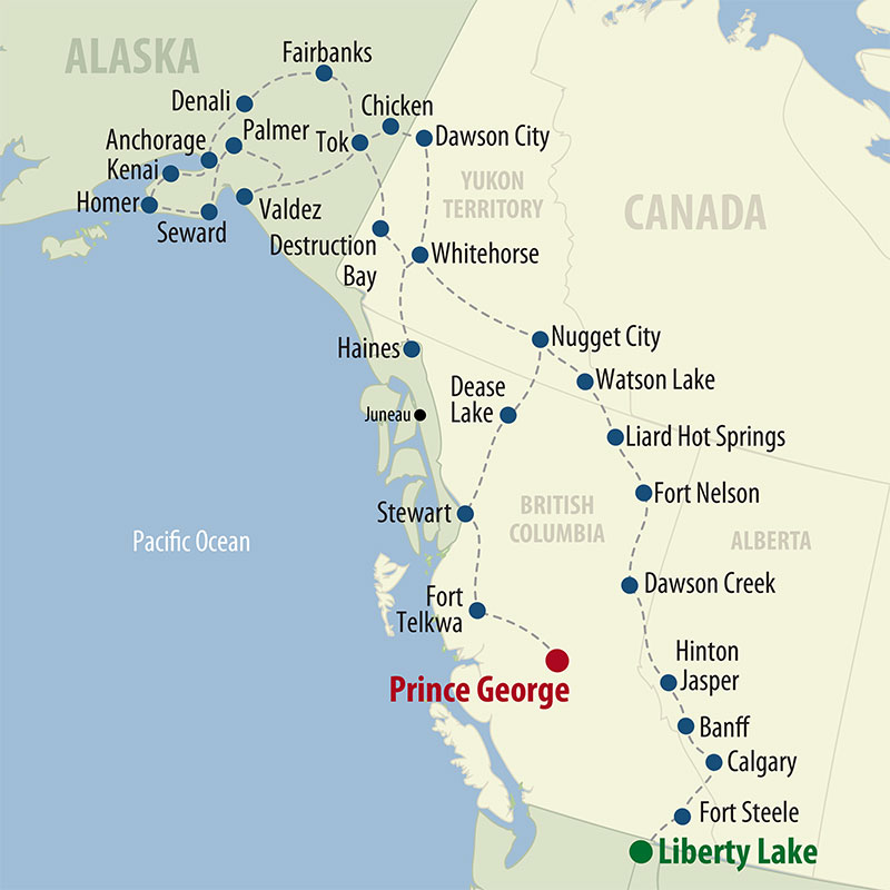 61 Day Ultimate Alaska (61AUAP-070624) Map