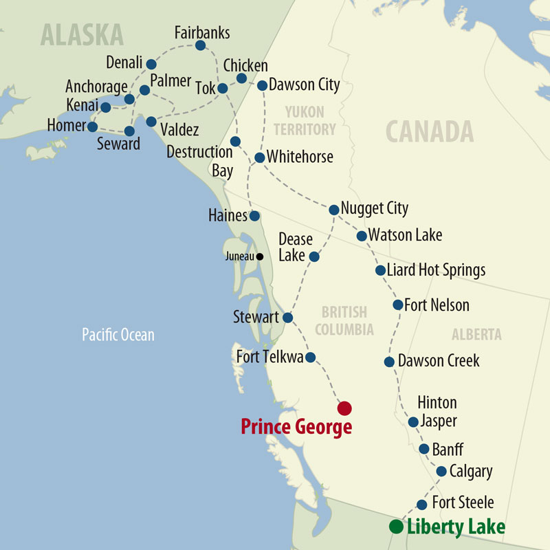 61 Day Ultimate Alaska (61AUAP-070619) Map